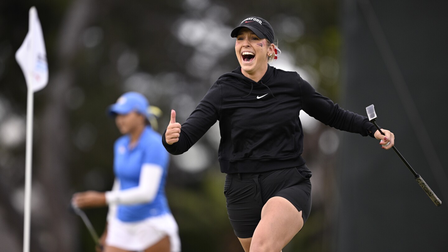 Rachel Heck earns clinching point as Stanford beats UCLA for NCAA women’s golf title