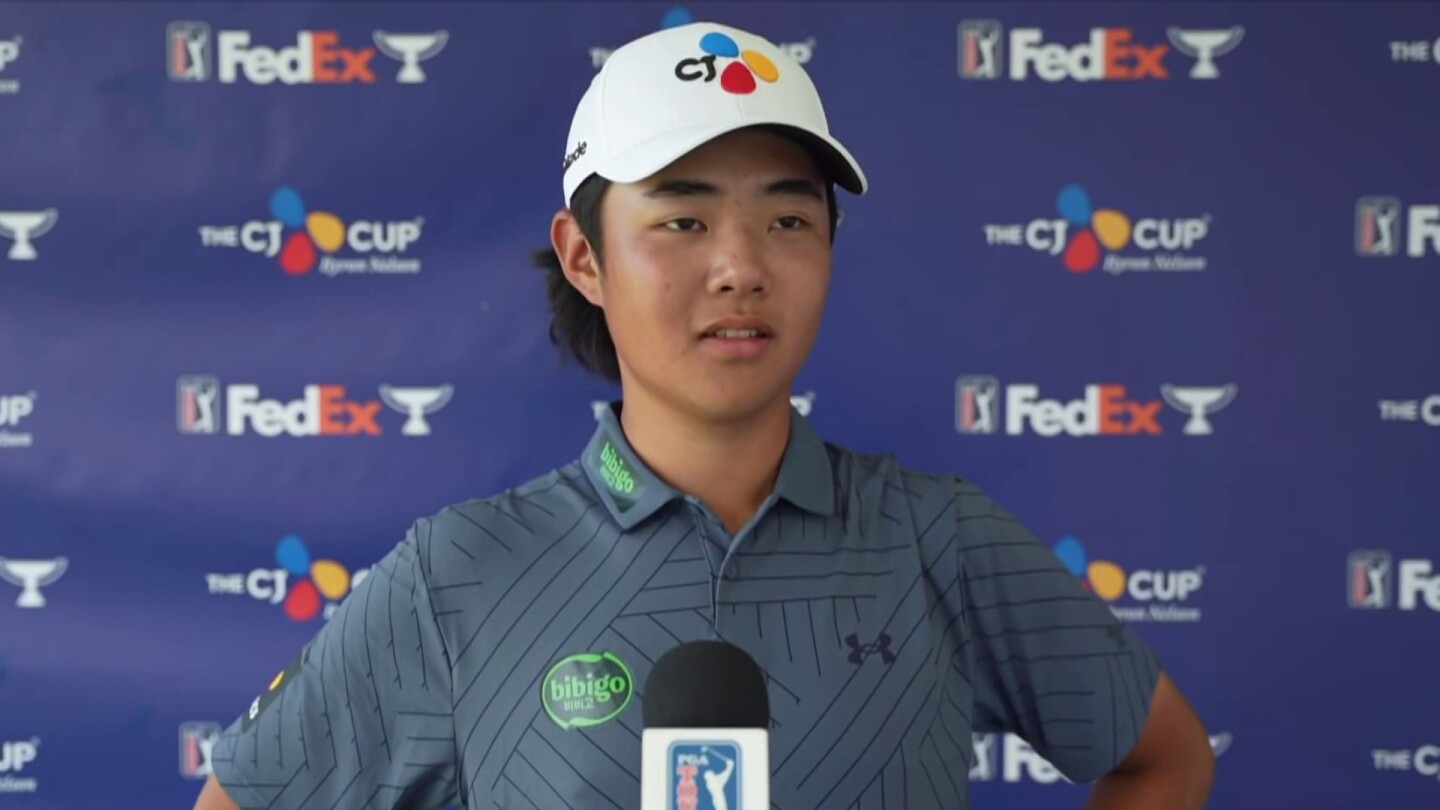 Kris Kim showing maturity beyond his years at 2024 CJ Cup Byron Nelson