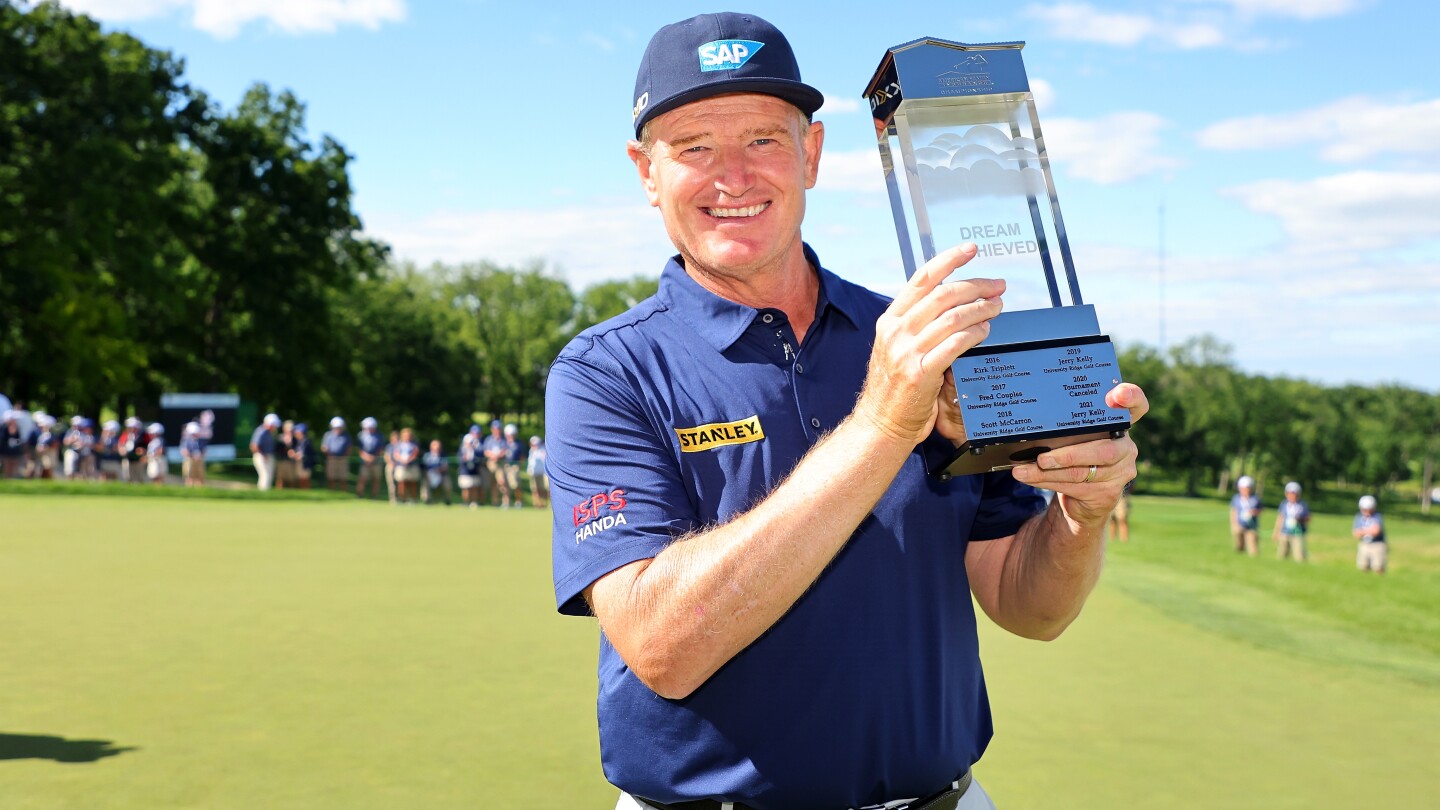 Ernie Els wins again, beating tournament host Steve Stricker in Champions playoff