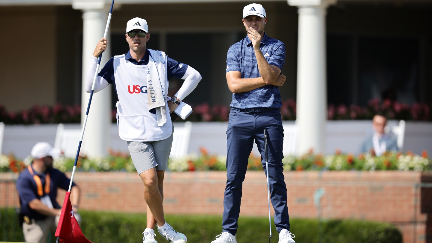 With veteran caddie, Ludvig Åberg’s first U.S. Open off to good start
