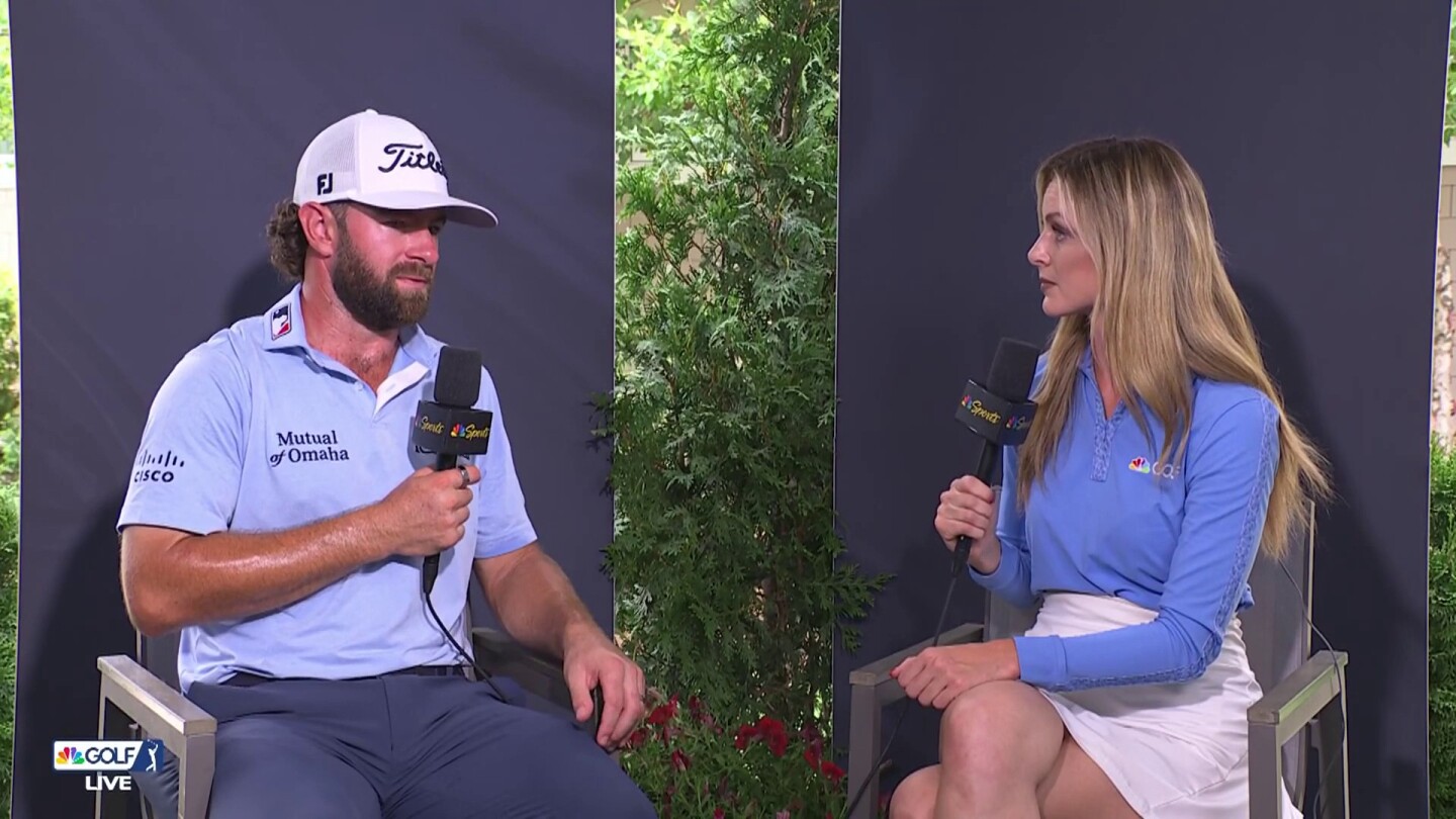 Cameron Young reacts to Travelers Championship 59 in PGA Tour’s 13th sub-60