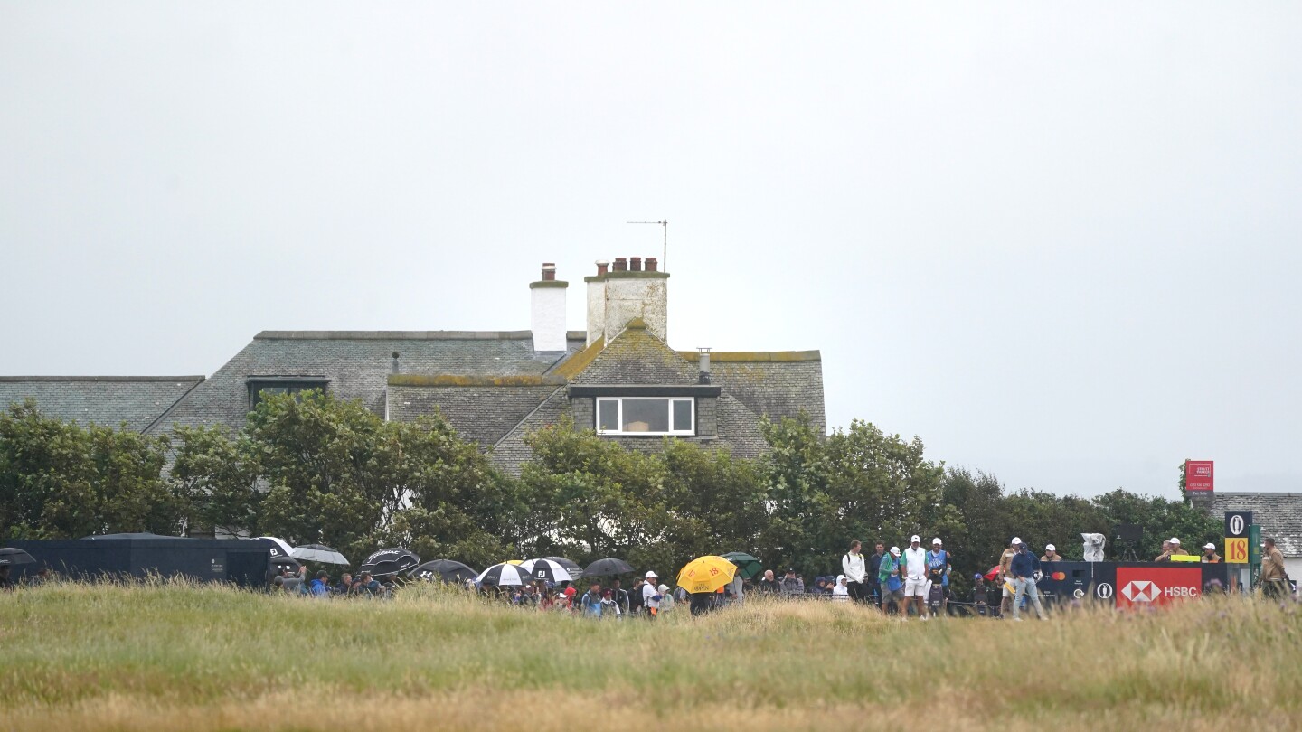 Sitting in the middle of Royal Troon, a house is up for sale