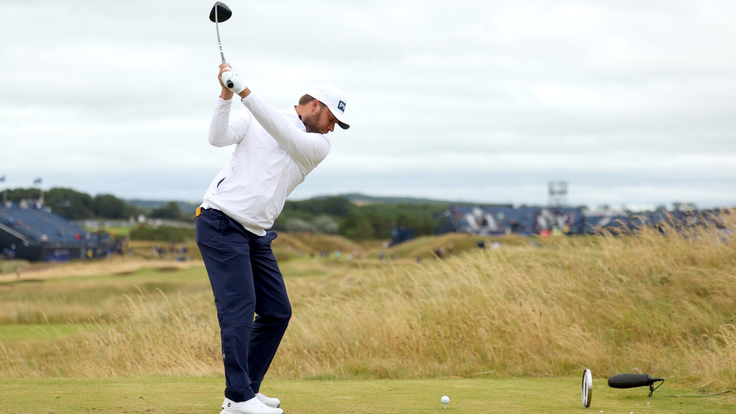 British Open 2024: Daniel Brown birdies last for surprising lead at windy Troon Open