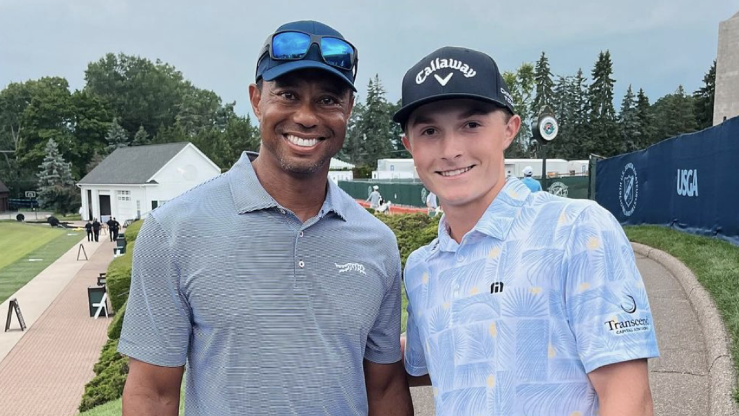 U.S. Junior medalist Blades Brown meets Tiger Woods, then joins him in exclusive USGA club