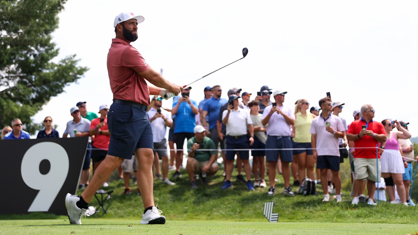 Jon Rahm takes 2-shot lead over Brooks Koepka, three others at LIV Greenbrier