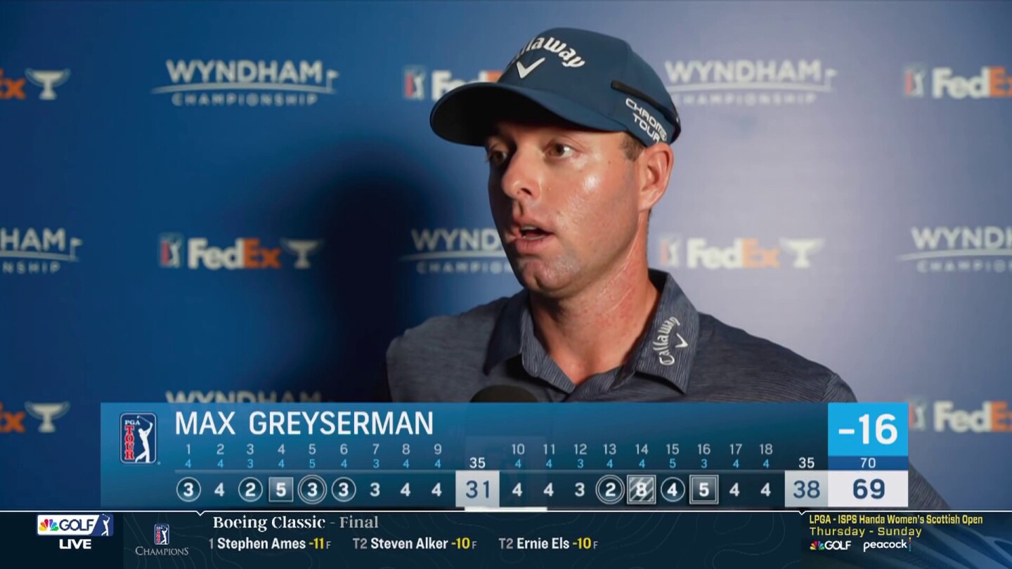 Max Greyserman to ‘learn from mistakes’ at 2024 Wyndham Championship