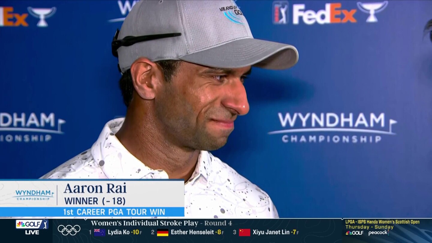 Aaron Rai ‘patient and focused’ en route to Wyndham Championship win