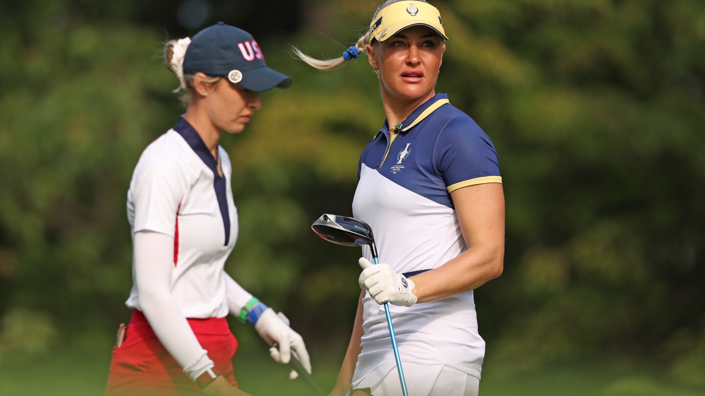 Charley Hull crushes Nelly Korda, 6 and 4, to earn first point in singles