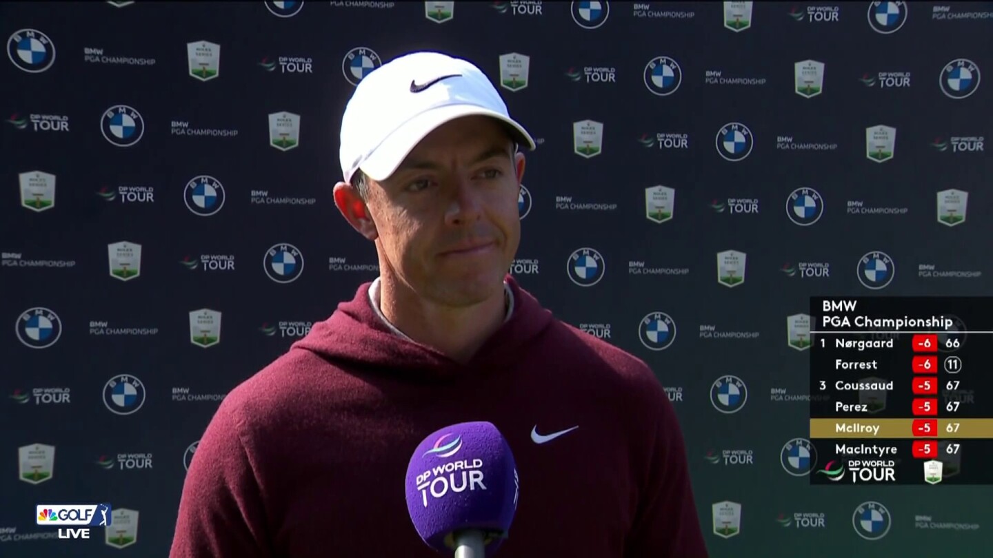 Rory McIlroy recaps solid start after BMW PGA Championship first round