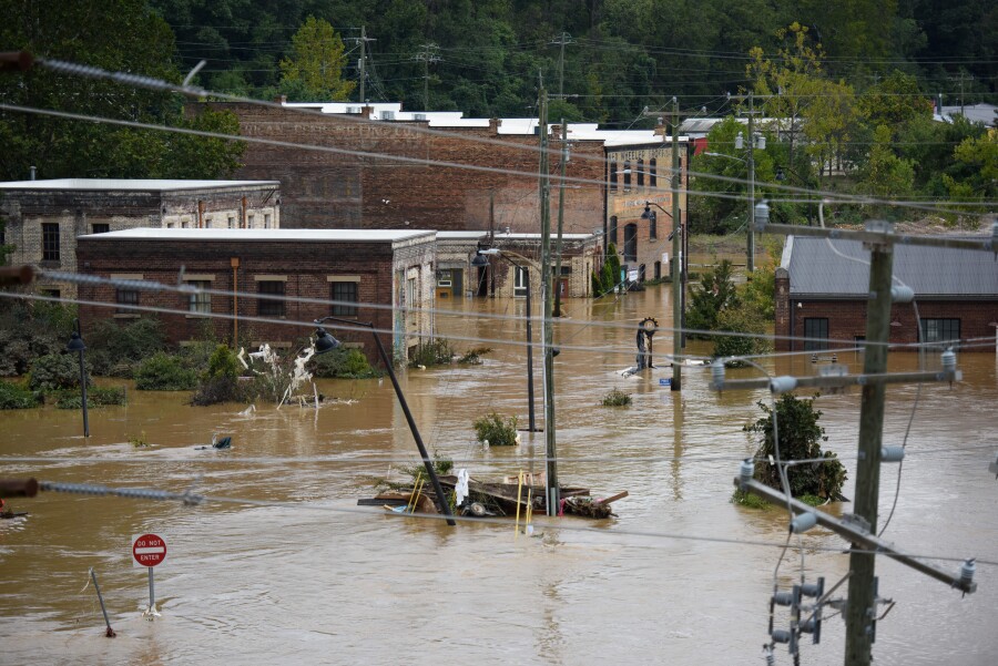 Hurricane Helene Causes Massive Flooding Across Swath Of Western North Carolina