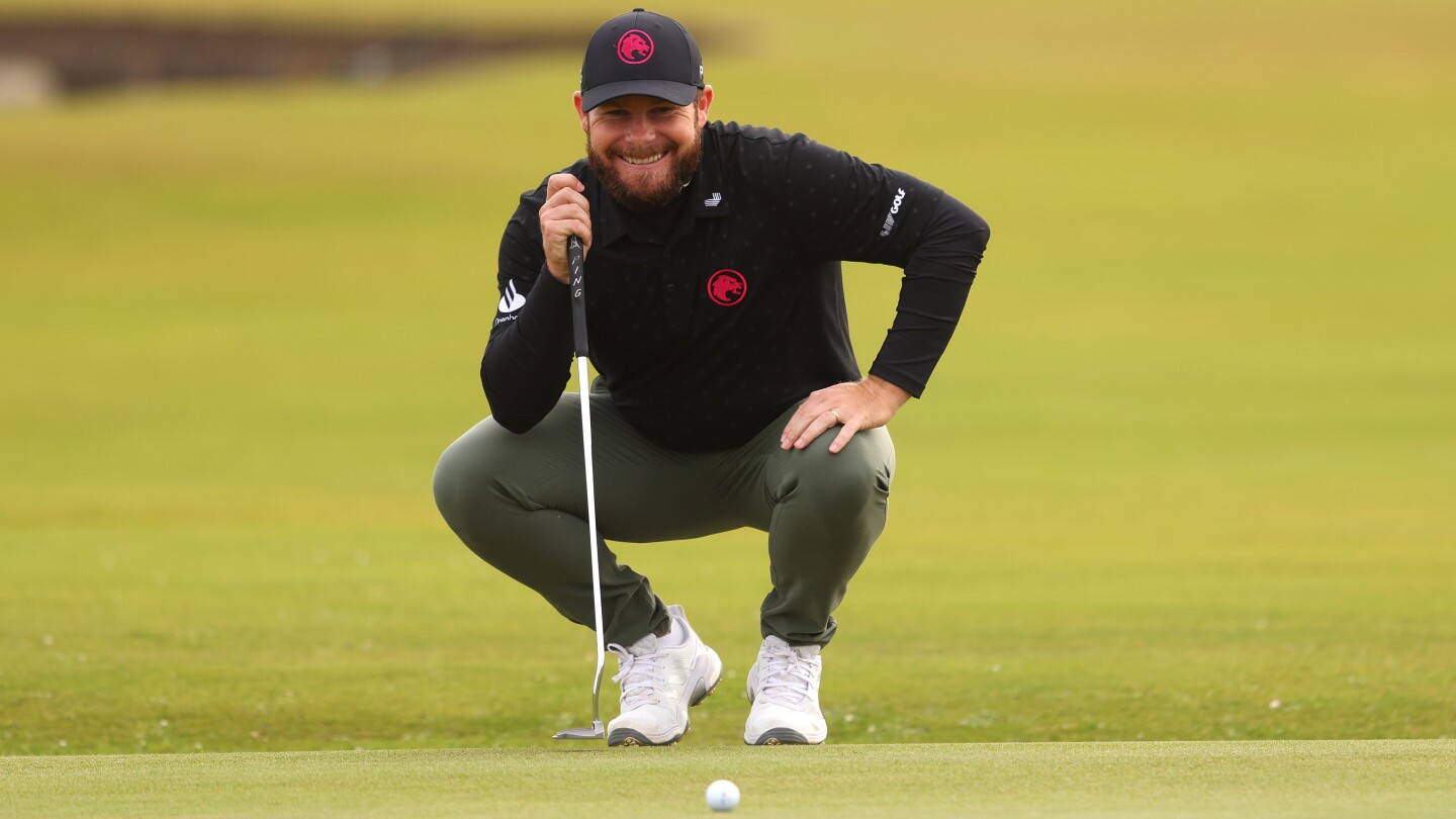 Tyrrell Hatton ties Old Course record to lead; Nicolas Colsaerts one back after albatross