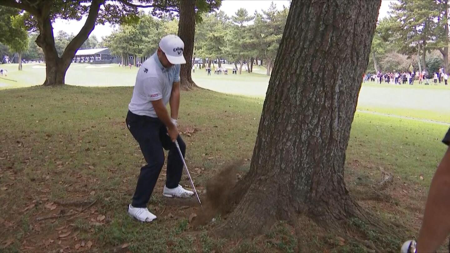 Xander Schauffele at PGA Tour’s Zozo Championship quadruple bogeys hole 9