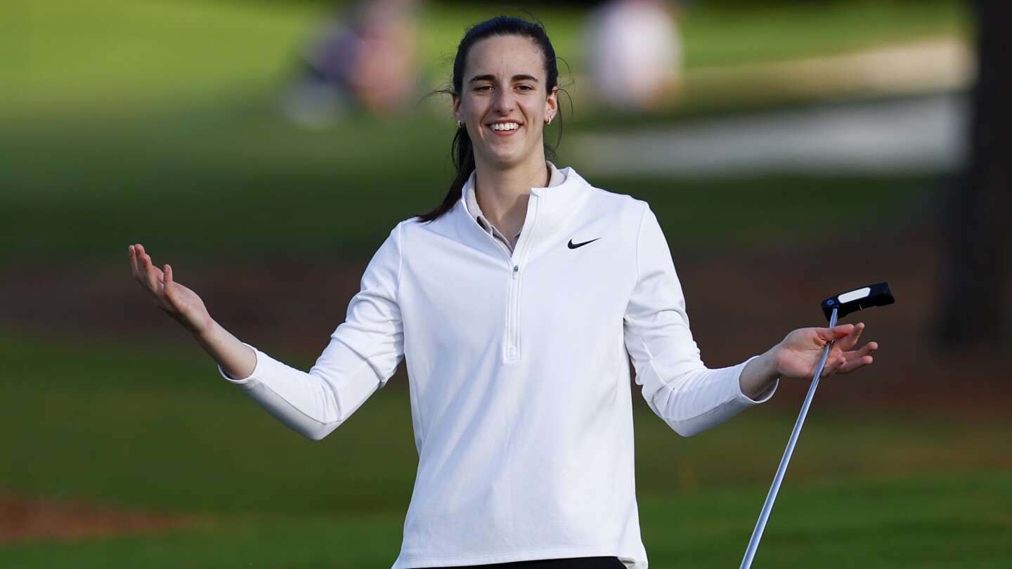 Caitlin Clark delivers big crowd, shines spotlight on women’s golf at Annika pro-am