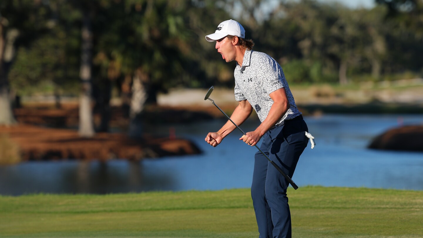 Maverick McNealy birdies final hole of PGA Tour season to win first event at RSM Classic