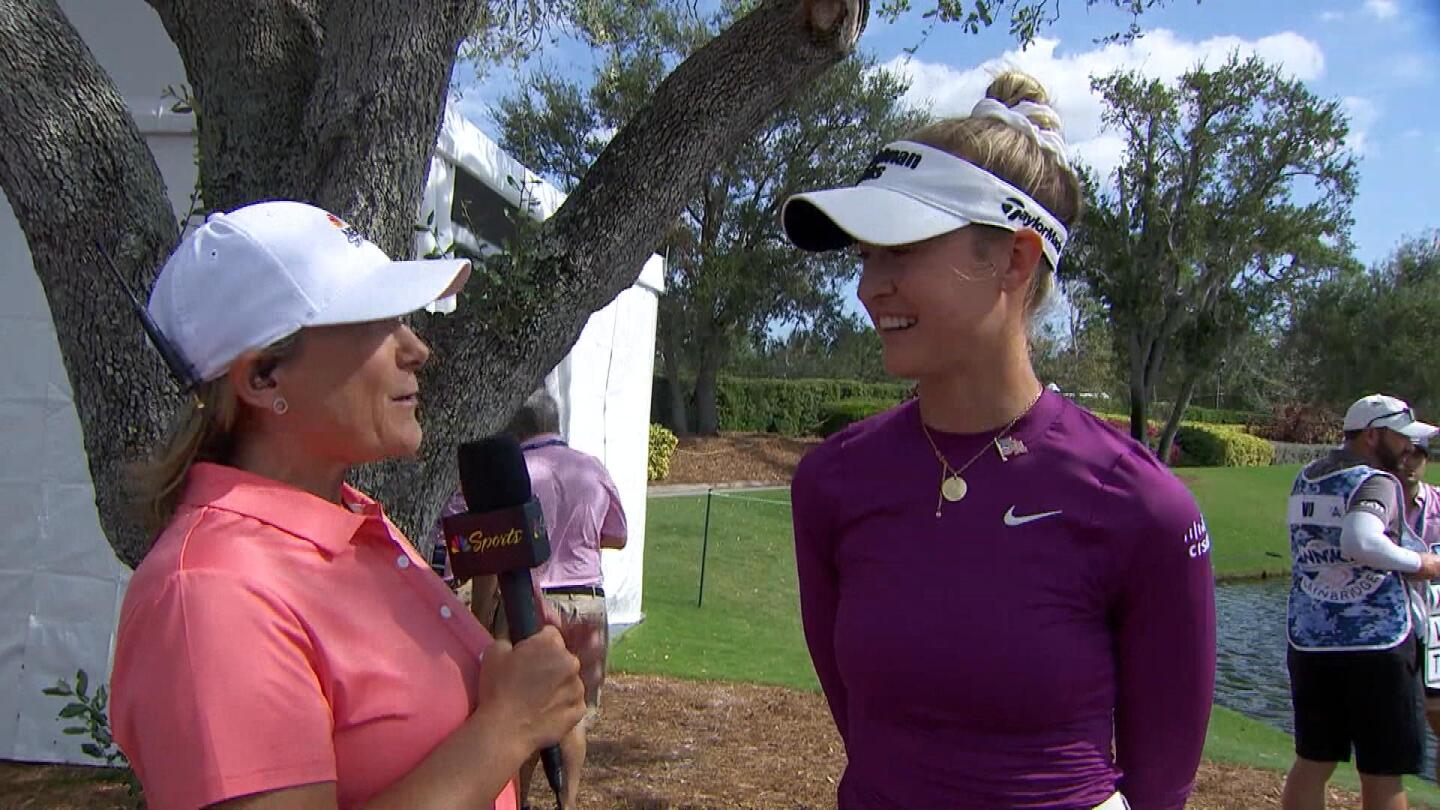 Nelly Korda all smiles about game, playing with Caitlin Clark at The Annika