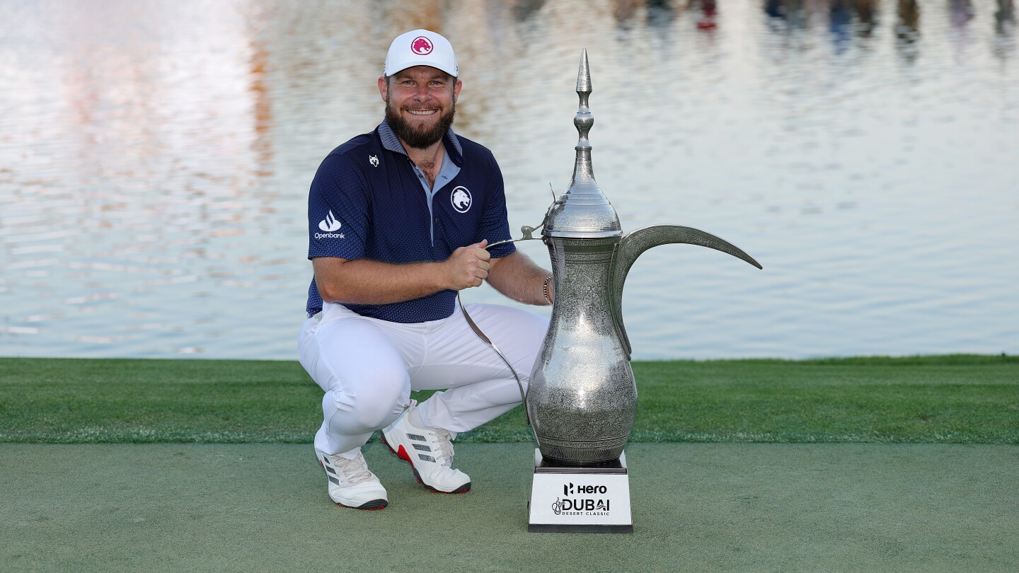 Tyrrell Hatton adds to DP World Tour collection with win at Dubai Desert Classic