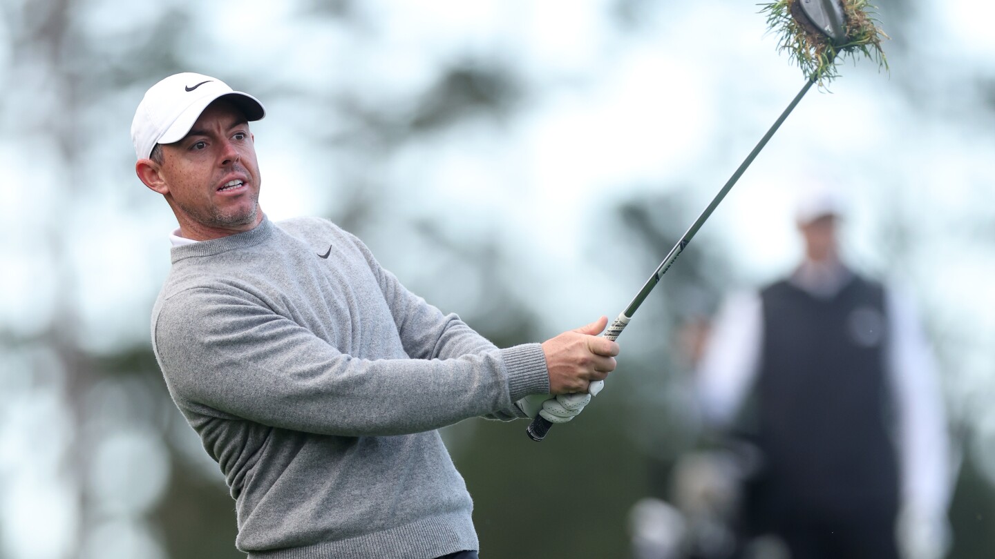 Rory McIlroy makes a hole-in-one on the fly at Spyglass Hill in Round 1 of AT&T Pebble Beach Pro-Am