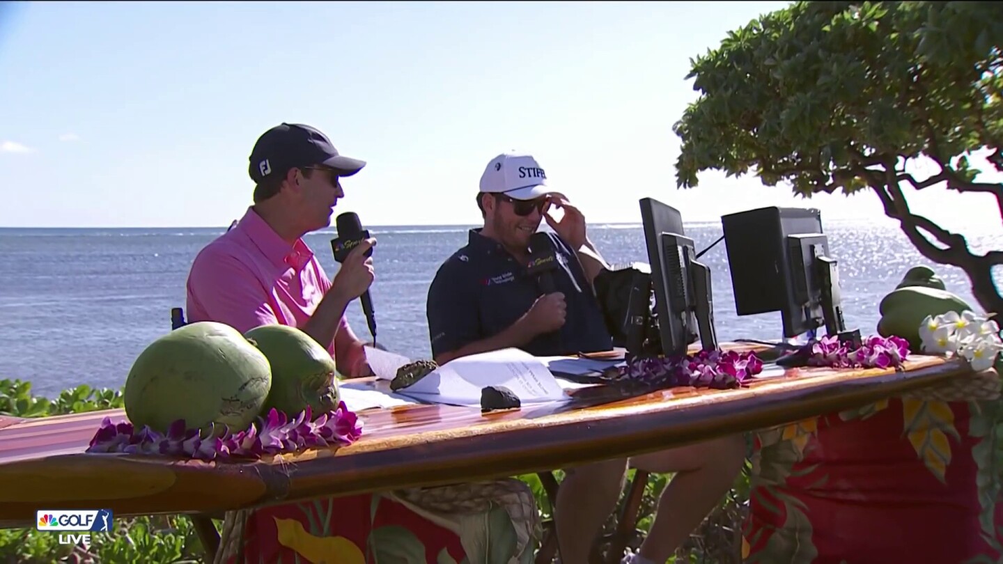 Harry Higgs calls Ben Griffin’s hole out at Sony Open, Round 2