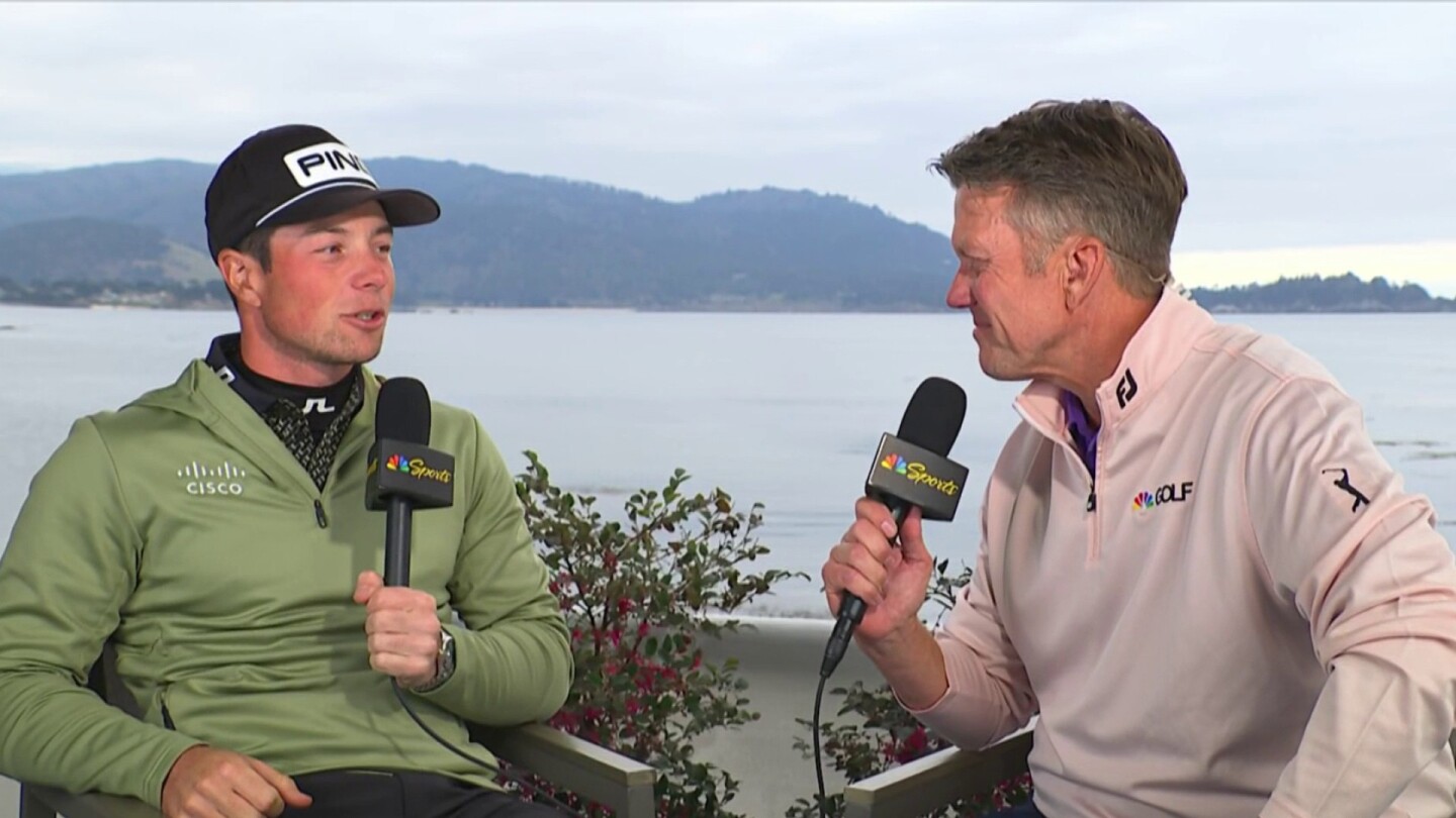 Viktor Hovland has positive outlook after AT&T Pebble Beach Pro-Am Round 1