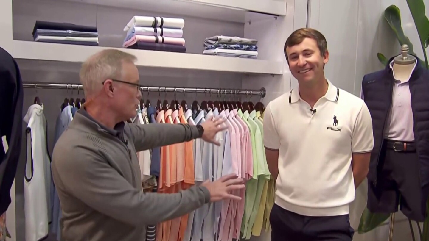 Ralph Lauren men’s golf apparel showcases a variety of color options