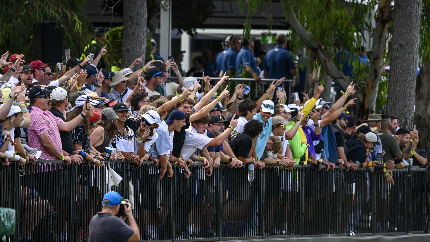 LIV’s Patrick Reed aces ‘Watering Hole’ and Aussie fans shower course with beer